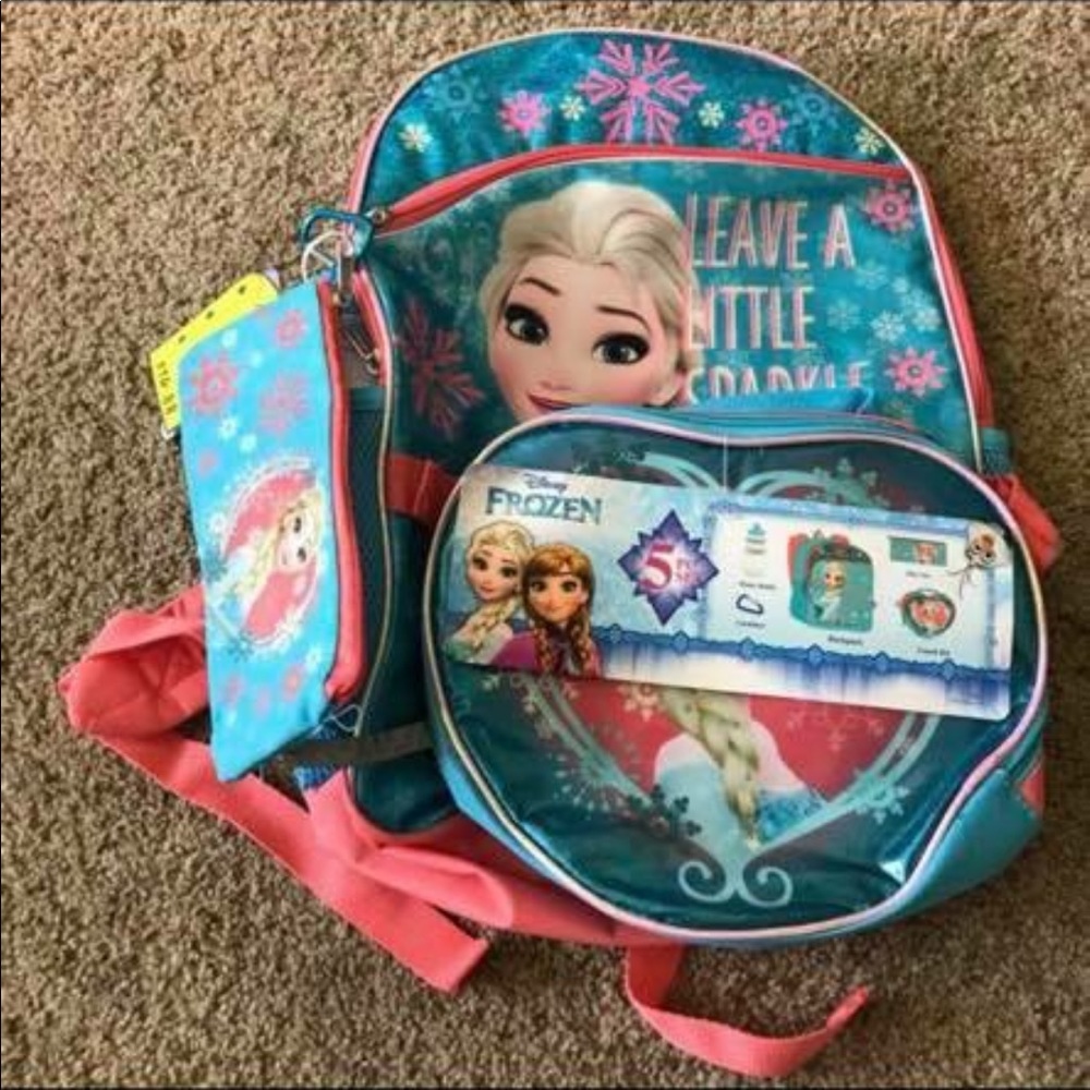 5 Piece Frozen Backpack (NWT)